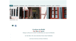 Desktop Screenshot of gasthaus-im-bruehl.de