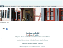 Tablet Screenshot of gasthaus-im-bruehl.de